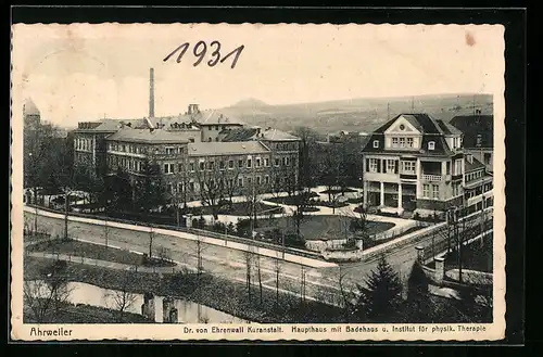 AK Ahrweiler, Kurhaus Dr. von Ehrenwall, Haupthaus und Badehaus