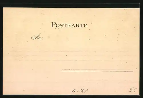 AK Edwin Bormann`s Humoristischer Hausschatz, Mann mit Papier und Feder