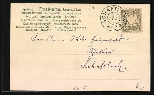 Künstler-AK Alfred Mailick: Paar mit Hund auf einer Blumenwiese