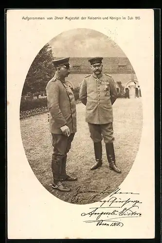AK Paul von Hindenburg in Uniform, 1916