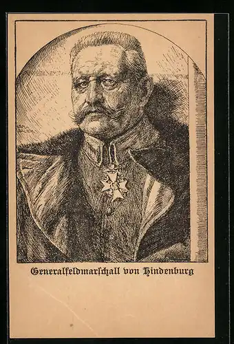 AK Generalfeldmarschall Paul von Hindenburg