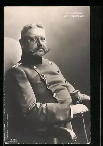 AK Generaloberst Paul von Hindenburg in Uniform