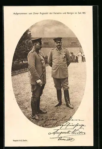AK Paul von Hindenburg in Uniform, 1915