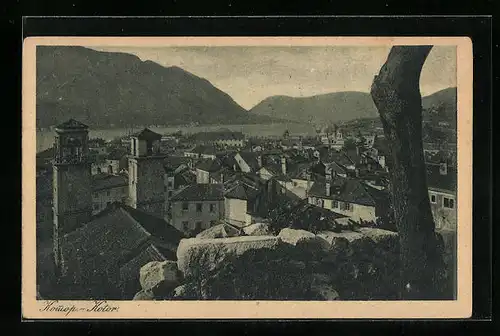AK Kotor, Teilansicht aus der Vogelschau
