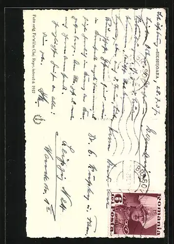 AK Sighisoara, Treppenaufgänge in der Stadt