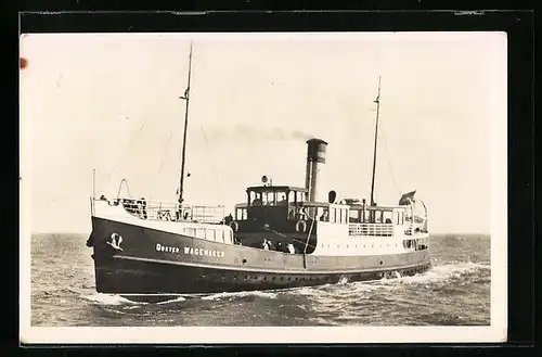 AK Passagierschiff Dokter Wagemacker auf See