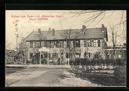 AK Lager-Lechfeld, Restaurant Steinernes Haus