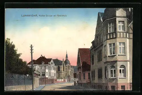 AK Gummersbach, Molktke-Strasse mit Realschule
