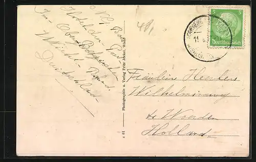 AK Marienberghausen /Rhld., Gasthof zur Post, Ortspartie