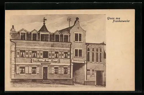 AK Frankweiler / Pfalz, Gasthaus zur Krone von H. Laugel