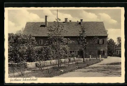 AK Schwabstadl, Blick auf Gasthaus