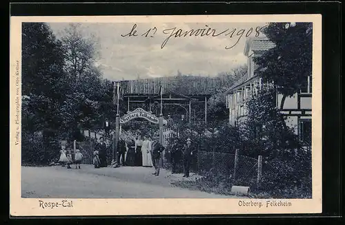 AK Gummersbach, Gasthaus Oberberg Felkeheim im Rospe-Tal