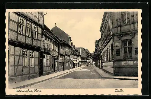 AK Osterwieck a. Harz, Partie in der Tralle, Vereinsbank