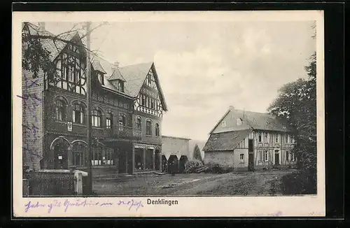 AK Denklingen, Strassenpartie im Ort