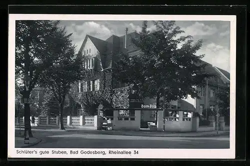 AK Bad Godesberg, Gasthaus Schlüters gute Stuben, Rheinallee 34