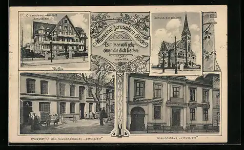 AK Hamburg, Missionshaus Jerusalem, Eimsbüttelerstrasse 31, Jerusalem Kirche