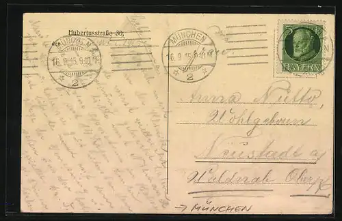 AK München, Haus Hubertusstrasse 30