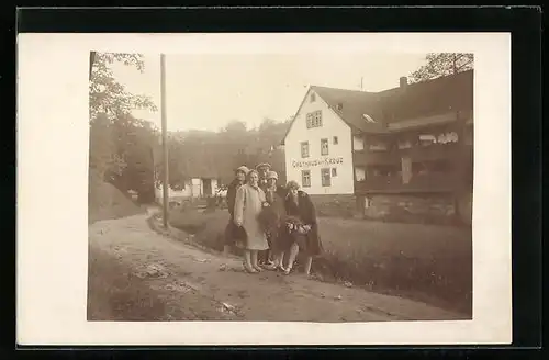 Foto-AK Waldulm, Gasthaus zum Kreuz