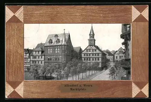 AK Allendorf a. Werra, Marktplatz mit Ratskeller