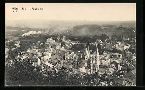 AK Spa, Panorama aus der Vogelschau