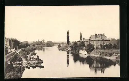 AK Hereford, The Wye from Wye Bridge