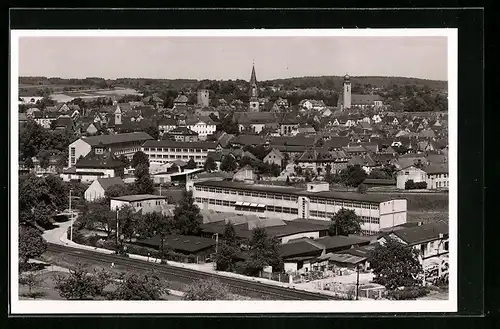 AK Bretten, Ortsansicht aus der Vogelschau