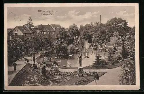 AK Offenburg i. B., Zwinger-Park