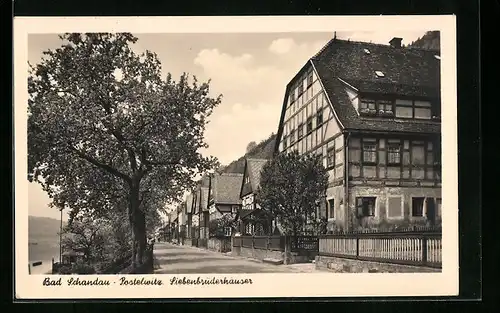 AK Bad Schandau-Postelwitz, Siebenbrüderhäuser