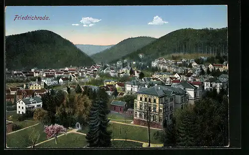 AK Friedrichroda /Thür., Gesamtansicht aus der Vogelschau