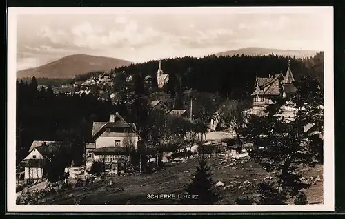 AK Schierke i. Harz, Gesamtansicht aus der Vogelschau