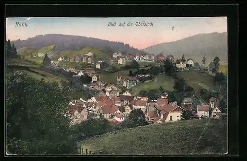 AK Ruhla, Blick auf die Oberstadt