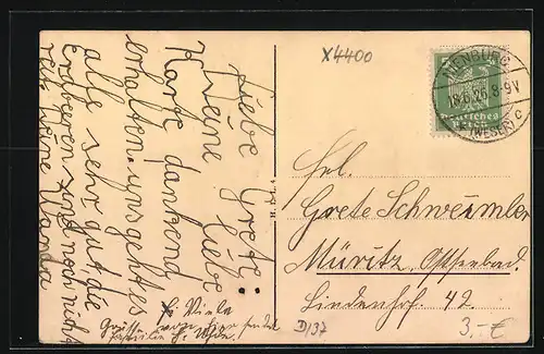 AK Bitterfeld, Marktplatz mit Rathaus