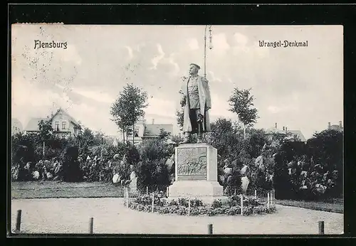 AK Flensburg, Wrangel-Denkmal
