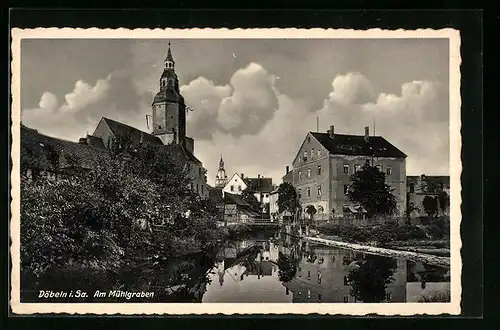 AK Döbeln i. Sa., Am Mühlgraben