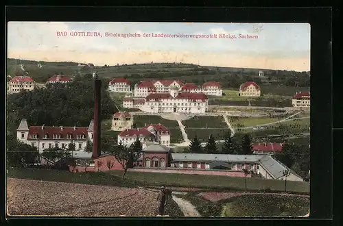 AK Bad Gottleuba, Erholungsheim der Landesversicherungsanstalt Königr. Sachsen