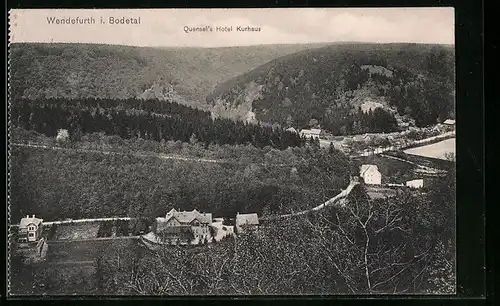 AK Wendefurth im Bodetal, Quensel`s Hotel Kurhaus