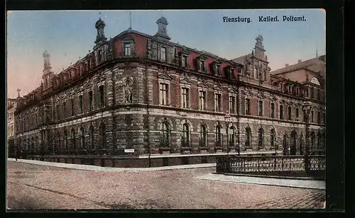 AK Flensburg, Kaiserl. Postamt