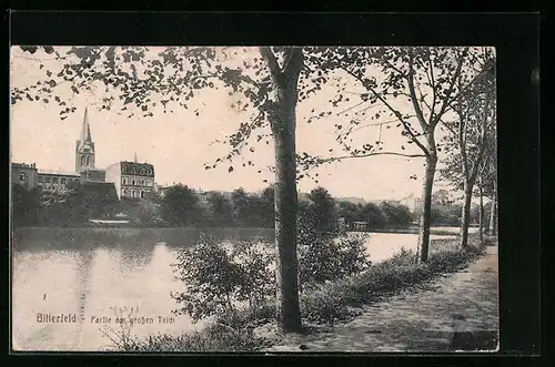 AK Bitterfeld, Partie am grossen Teich