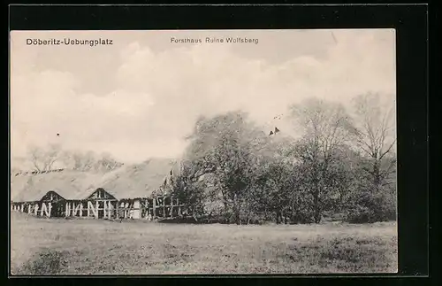 AK Döberitz, Truppenübungsplatz-Forsthaus Ruine Wolfsberg