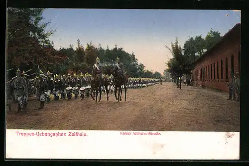 AK Zeithain, Truppenübungsplatz-Kaiser Wilhelm-Strasse