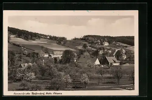 AK Pfaffendorf i. Sächs. Schweiz, Ortsansicht aus der Vogelschau