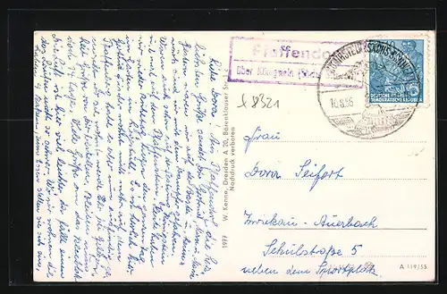 AK Pfaffendorf i. Sächs. Schweiz, Ortsansicht aus der Vogelschau