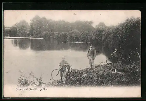 AK Belau, Seeansicht Perdöler Mühle