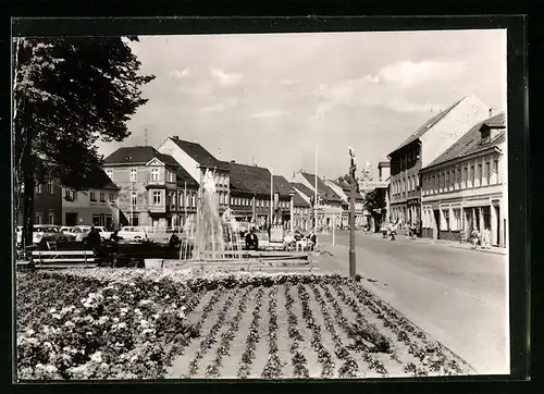 AK Lübbenau (Spreewald), Hauptstrasse mit Geschäften