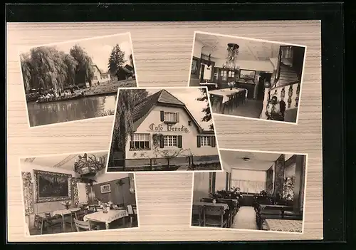 AK Lehde (Spreewald), Fünf Ansichten vom Cafè Venedig