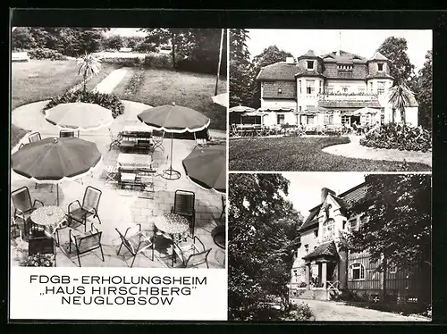 AK Neuglobsow, FDGB-Erholungsheim Haus Hirschberg