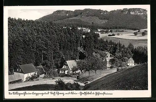 AK Kleingiesshübel, Rölligmühle im Krippengrund /sachs. Schweiz