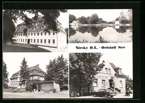 AK Niesky-Ortsteil See, Vier Ansichten vom Ort