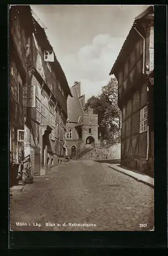 AK Mölln i. Lbg., Blick a. d. Rathauslaube