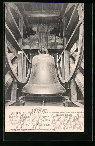 AK Erfurt, Grosse Glocke-Maria Gloriosa